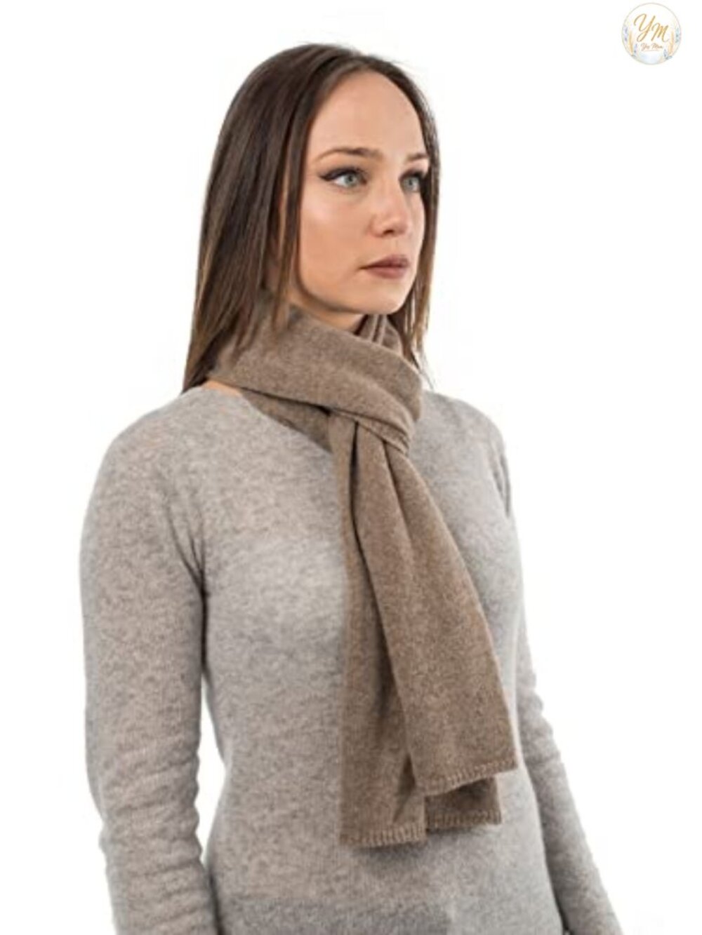 100% Cashmere Womens Scarf Lightweight Cozy Wrap Prato Made